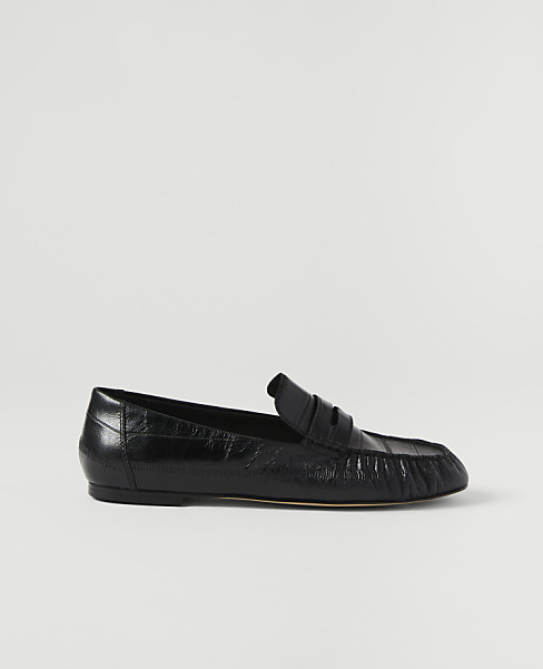 Weekend Gathered Leather Loafer