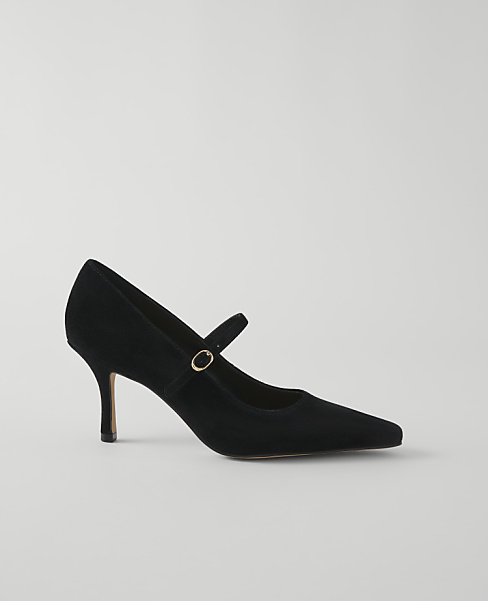 Suede Mary Jane Pump