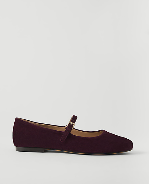 Weekend Suede Mary Jane Flat