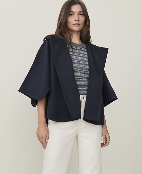 Weekend Collared Poncho