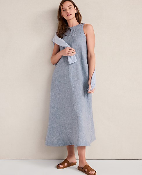 Haven Well Within Linen Boat Neck Maxi Dress