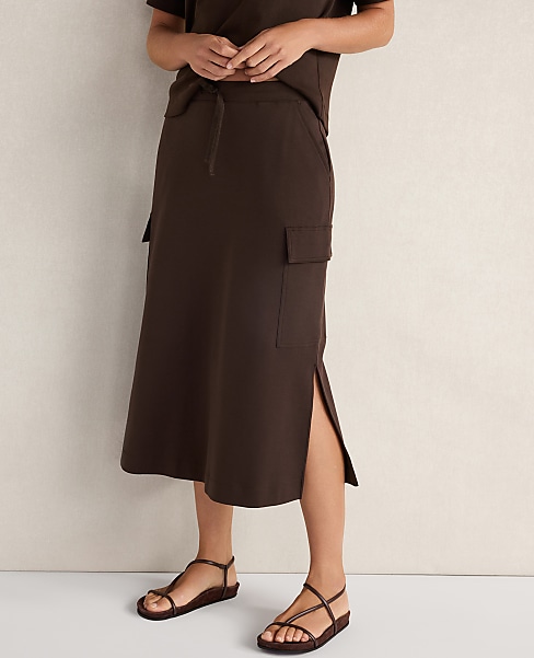 Haven Well Within Organic Cotton Interlock Cargo Skirt