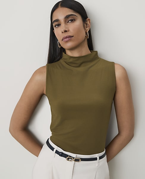Mock Neck Tank Top