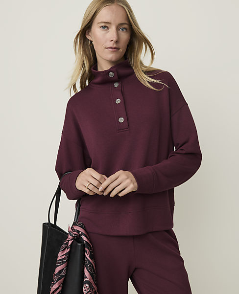 Weekend Mockneck Sweatshirt in CloudPlush
