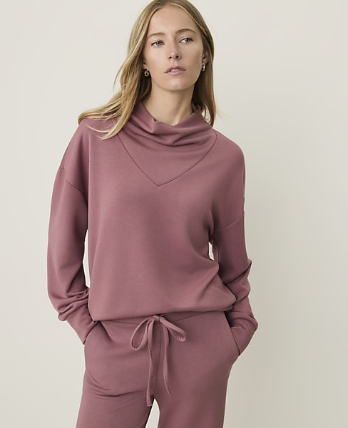 Weekend Cowl Neck Sweatshirt in CloudPlush