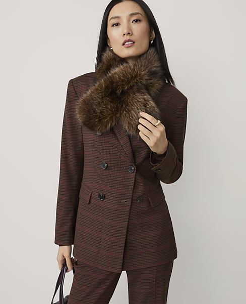 Ann Taylor Faux Fur Scarf Women's