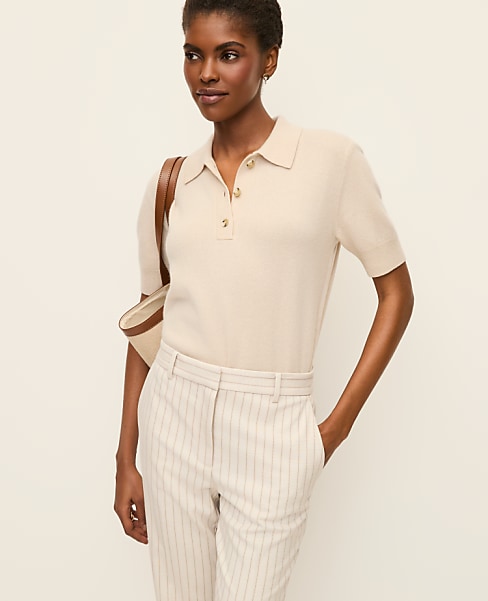 Cashmere Polo Sweater