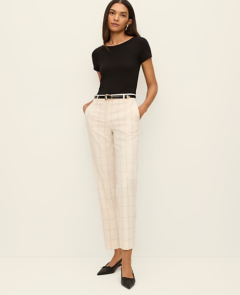 The Tall Eva Ankle Pant in Windowpane