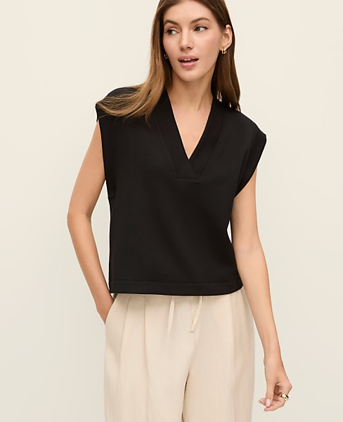 Weekend Scuba V-Neck Top