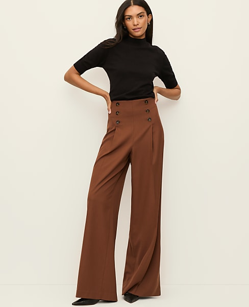 The Petite Wide-Leg Sailor Pant