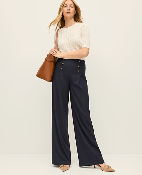 The Petite Wide-Leg Sailor Pant