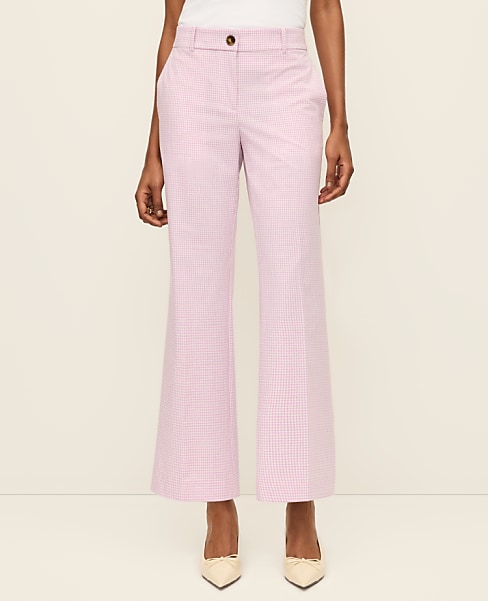 The Petite Relaxed Jayne Trouser in Gingham — Curvy Fit