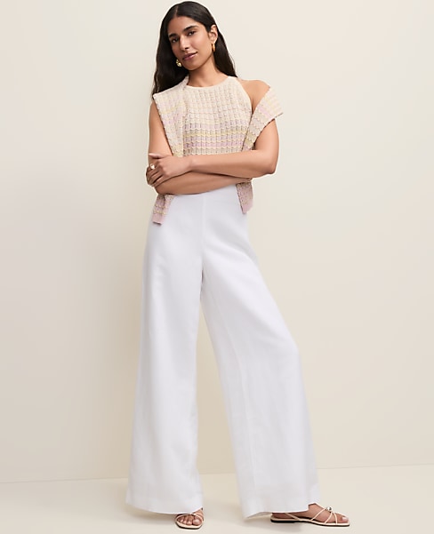 The Statement Palazzo Pant in Linen Blend