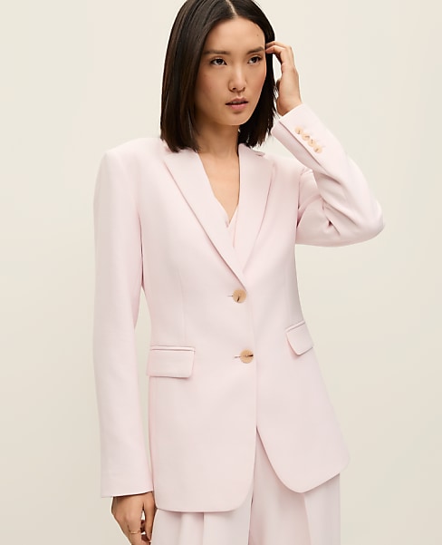 The Greenwich Blazer in Textured Crepe