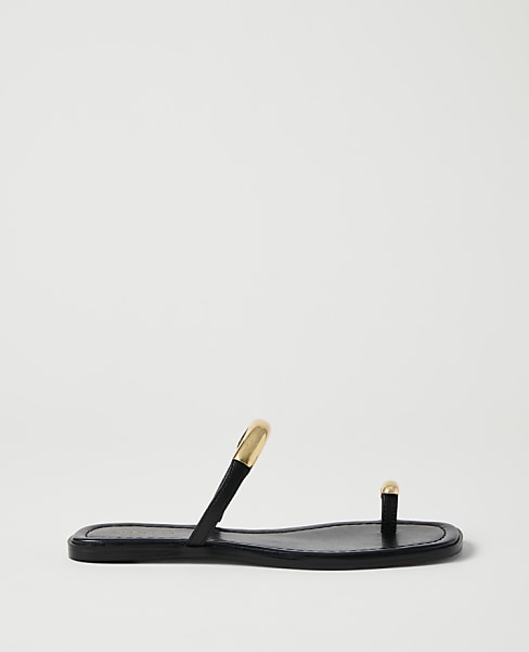 Leather Embellished Sandal