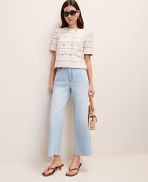 The Petite Wide-Leg Crop Jean