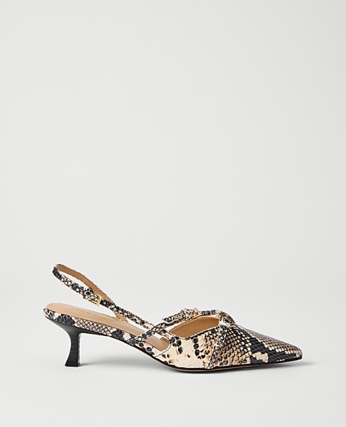 Snake Print Crossover Pump