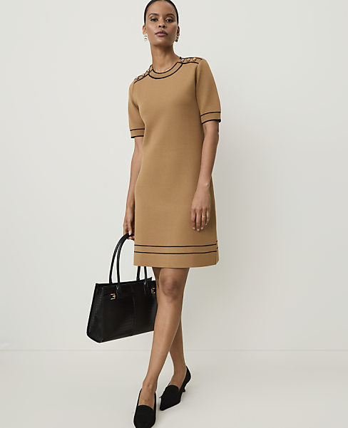 Petite Sweater Mini Shift Dress