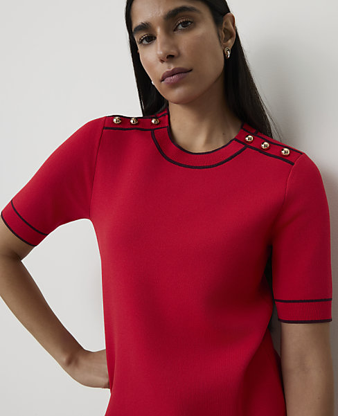 Sweater Mini Shift Dress
