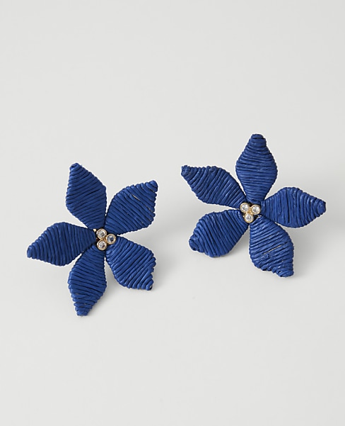 Threaded Flower Stud Earrings