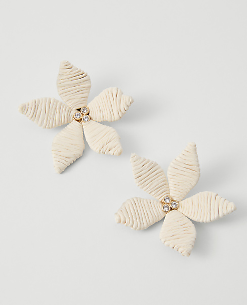 Threaded Flower Stud Earrings