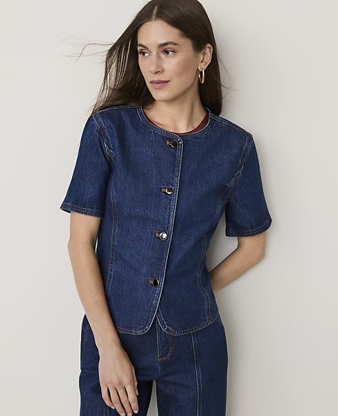 Short Sleeve Denim Jacket