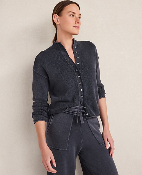 Haven Well Within Organic Cotton Roll Neck Cardigan