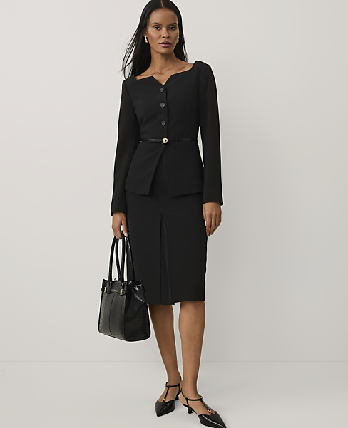 The Pencil Skirt in Fluid Crepe