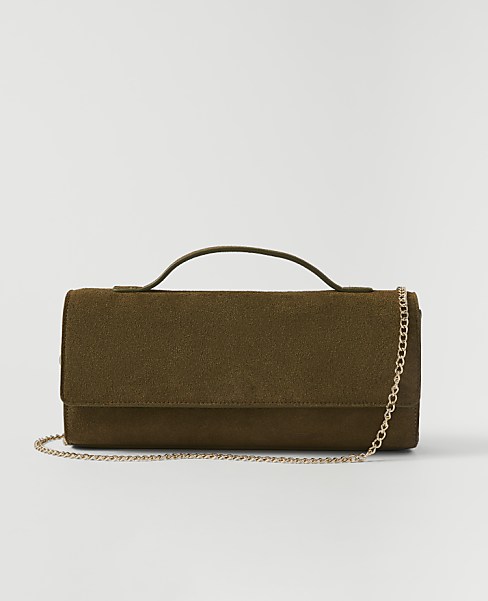 Weekend Suede Folded Clutch