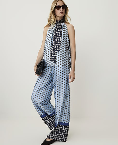 Geo Print Easy Palazzo Pant