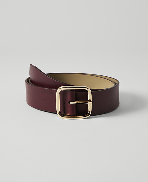 Leather Square Buckle Belt