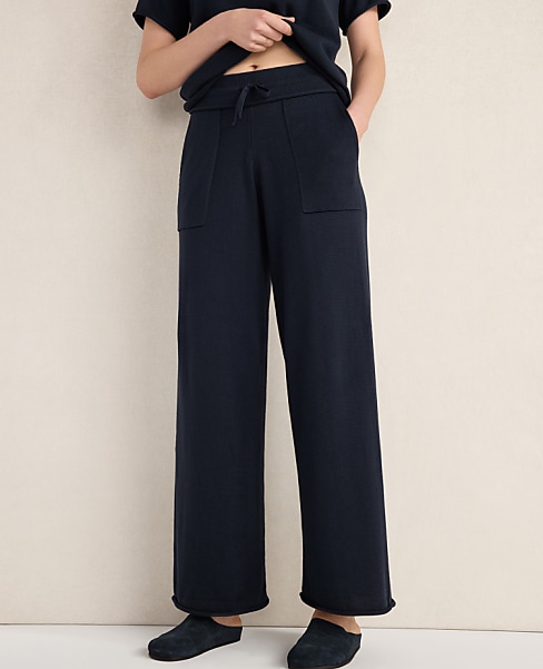 Haven Well Within Cotton Knit Wide Leg Pants