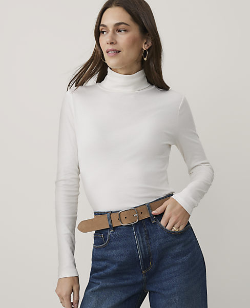 Petite Weekend Turtleneck Top