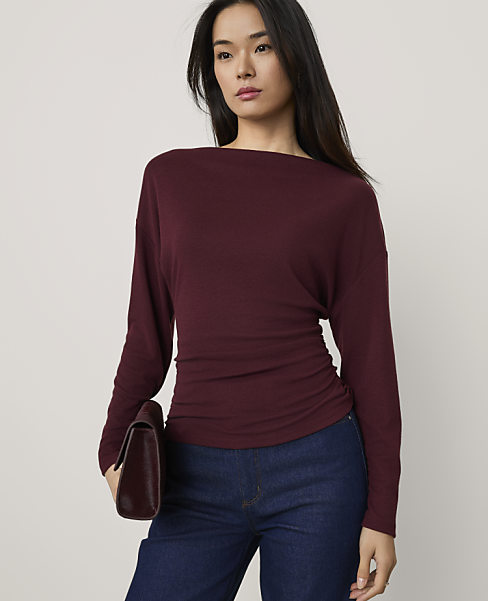 Petite Dolman Boatneck Top