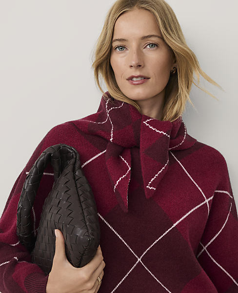 Weekend Argyle Triangle Scarf