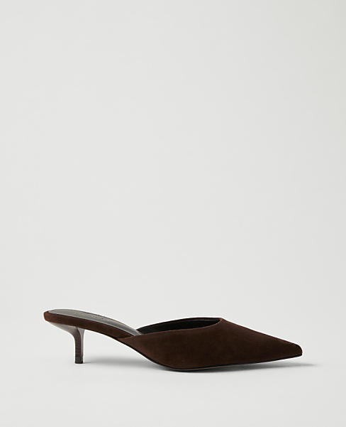 Suede Mule Pump