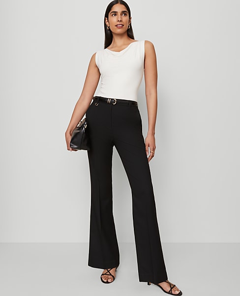 The Petite Slim Flare Trouser in Bi-Stretch