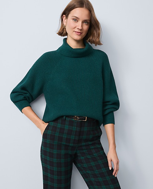 Ribbed Turtleneck Sweater