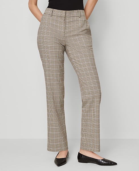 The Straight Pant in Plaid — Curvy Fit