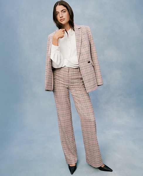 The Petite Jayne Trouser in Plaid