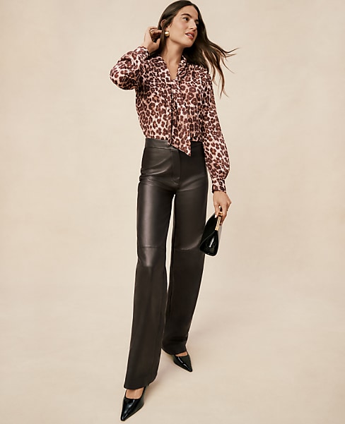 Studio Collection The Straight Pant in Leather