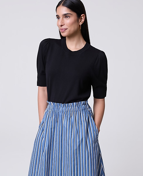 Button Sweater Tee
