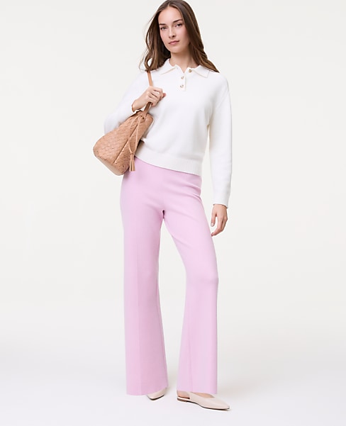 Weekend Easy Fit Wide-Leg Sweater Pant