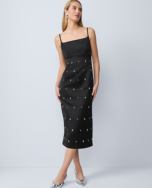 Satin Sheath Dress