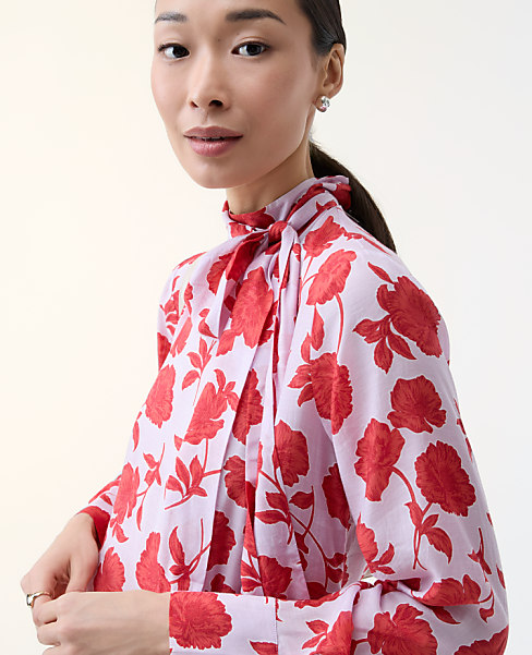 Floral Bow Blouse