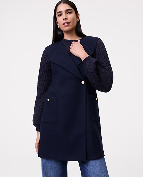 Buttoned Trench Vest