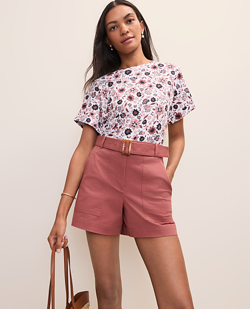 Weekend Floral Crew Neck Top