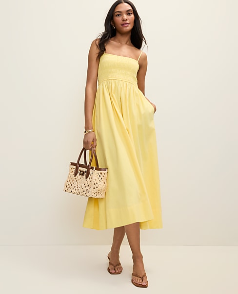 Weekend Smocked Midi Dress
