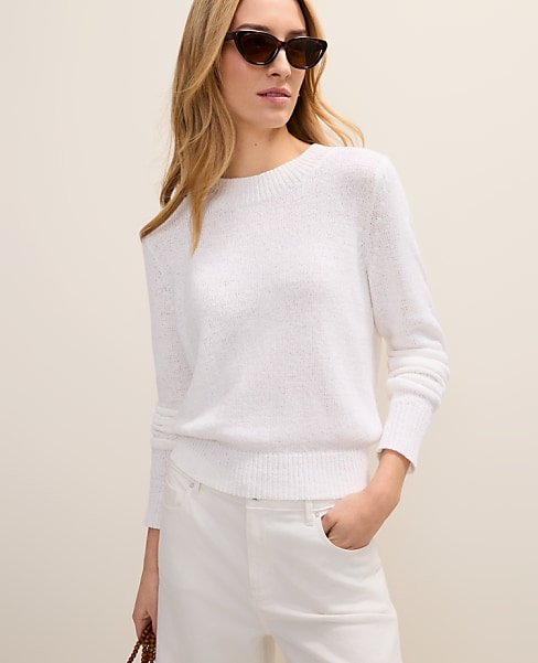 Ann Taylor Weekend Crew Neck Sweater Women's