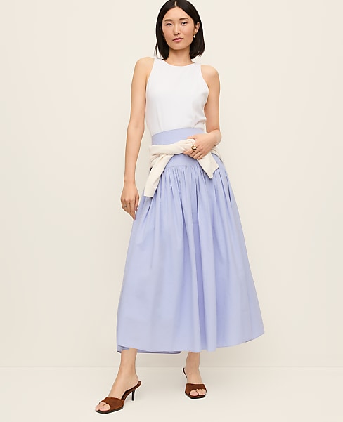 Gathered Maxi Skirt